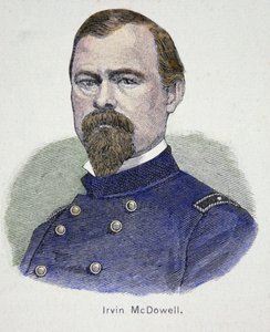 Irvin McDowell (1818-85) (farget gravering) av American School