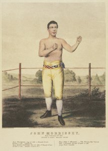John Morrissey, fra et moderne trykk (farge litho) av American School