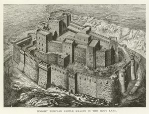 Knight Templar Castle Kragin i det hellige land av American School