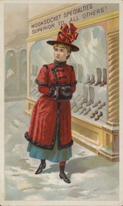 Lady Window Shopping i snø