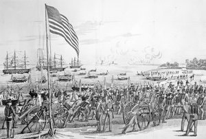 Landing av troppene ved Vera Cruz, Mexico, 9. mars 1847, fra 