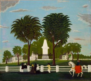 Lexington Battle Monument, ca. 1830 av American School