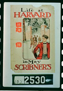 Life at Harvard, plakat som annonserer mai-utgaven av Scribners Magazine