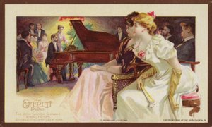 Lytter til en pianorecital av American School