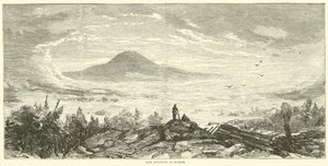 Lost Mountain ved soloppgang, juni 1864 av American School