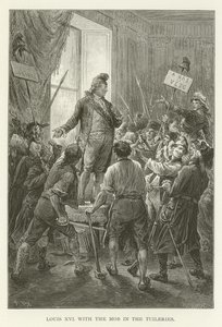 Louis XVI med mobben i Tuileriene av American School