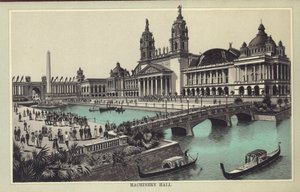 Machinery Hall på World's Columbian Exposition i Chicago, fra en utstillingsguide av American School