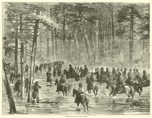 Marserer gjennom sumpene, januar 1865 av American School