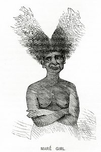 Mare Girl, illustrasjon fra Appletons Journal, 4. mai 1872 av American School
