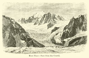 Mont Blanc, sett fra Courtil av American School