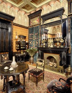 Moorish Smoking Room, John D Rockefeller House, ca. 1864-81 av American School