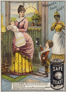 Mamma Cradling Baby av American School