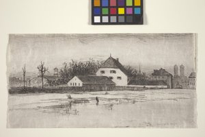 München fra Marsfeld (radering) av American School