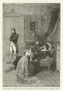 Napoleon kunngjorde for Josephine sin intensjon om å skilles fra henne av American School