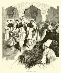 Nautch jenter danser av American School