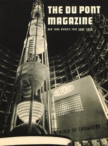New York Worlds Fair, forside av DuPont Magazine, juni 1939 av American School