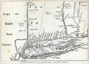 New York i begynnelsen av det attende århundre (litho) av American School