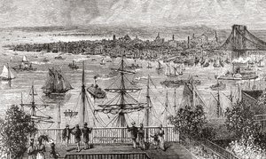New York på 1800-tallet av American School