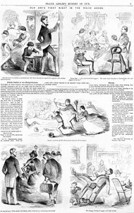 Old Abes First Night in the White House, c.1860  av American School