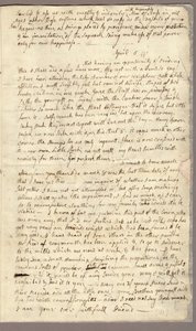 Side 3, Brev fra Abigail Adams til John Adams, 31. mars - 5. april 1776 (blekk på papir) av American School