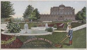 Philadelphia gressklippere ved hagebrukshallen (chromolitho) av American School