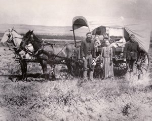 Pionerfamilie i Loup Valley, Nebraska av American School
