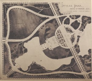 Plan av Douglas Park Winter Garden av American School