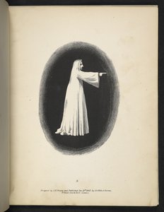 Plate 3. Et spøkelse i hvitt. Spectropia; eller, overraskende spektrale illusjoner som viser spøkelser overalt, og av hvilken som helst farge, osv. ser. 1. JH Brown 1864 av American School