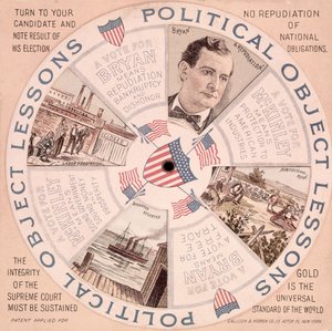Political Object Lessons , amerikansk presidentkampanjeplakat for William McKinley (1843-1901) ca. 1897