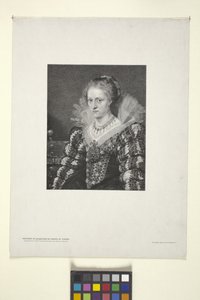 Portrett av Jacquelin De Cordes (blekk) av American School
