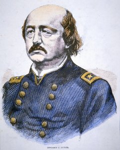 Portrett av Benjamin F. Butler (litho-farge) av American School