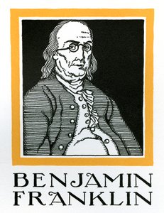 Portrett av Benjamin Franklin av American School