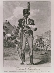Portrett av Francois Dominique Toussaint-Louverture (ca. 1743-1803) (gravering) av American School