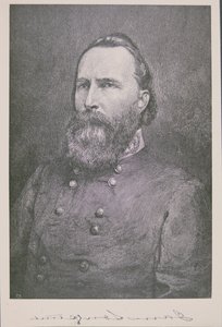 Portrett av general James Longstreet (1821-1904) (litho) av American School