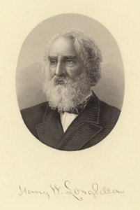 Portrett av Henry Wadsworth Longfellow av American School