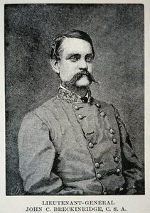 Portrett av generalløytnant John Breckinridge (litho) av American School
