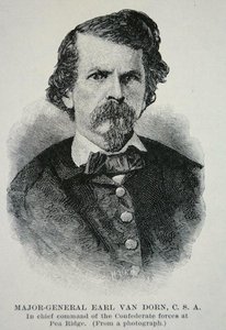 Portrett av generalmajor Earl Van Dorn (litho) av American School