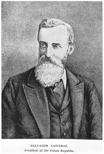Portrett av Salvador Cisneros Betancourt (1828-1914) fra The Story of Cuba av Murat Halstead, utgitt 1898 av American School