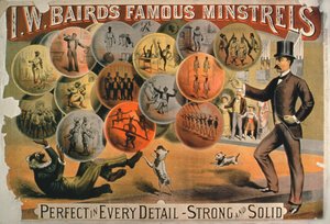 Plakat for IW Bairds Famous Minstrels