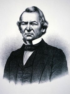 President Andrew Johnson (1808-75) (gravering) av American School