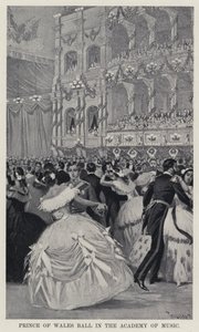 Prince of Wales Ball i Academy of Music (litho) av American School