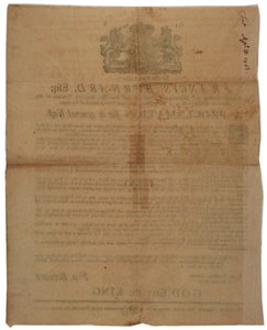 Erklæring i navnet til Francis Bernard, guvernør i Massachusetts Bay: kunngjør en fastedag under den franske og indiske krigen, 8. april, 1761 av American School