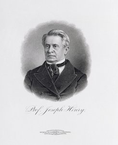 Professor Joseph Henry (1797-1878) fra en frontispice til A Memorial of Joseph Henry, Washington, 1880 av American School
