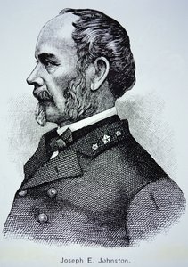 Portrett av general Joseph E. Johnston (1807–1891) (litho) av American School