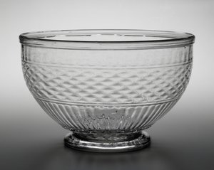 Punch Bowl, ca. 1820-1840 (blyglass) av American School
