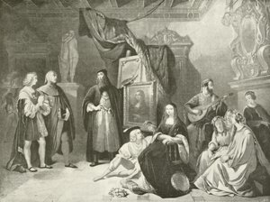 Raphael introdusert for Da Vinci (gravyr) av American School