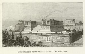 Rekonstruert alter på Akropolis i Pergamon av American School