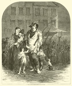 Flyktninger fra Nord-Missouri på vei inn i St Louis, september 1864 av American School