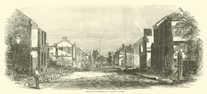 Ruinene av Chambersburg, Main Street, september 1864 av American School