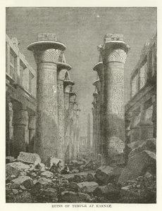 Ruinene av tempelet i Karnak